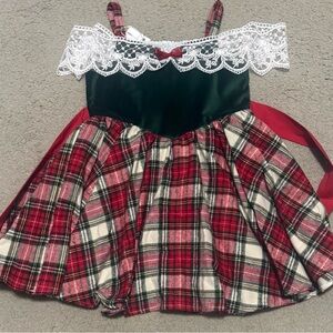 Lu & Ro Vintage Flannel off shoulder dress